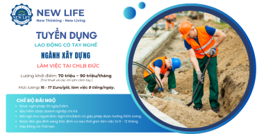 Thông Tin Việc Làm Tại Đức – Tuyển Dụng Thợ Xây Dựng Tại Đức