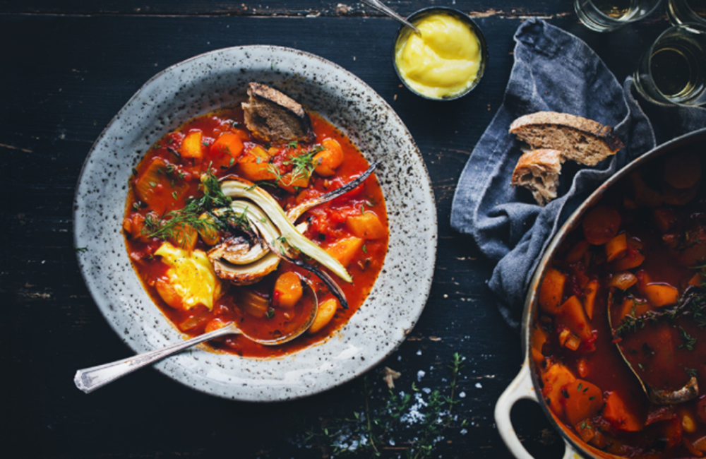 Meeresfrüchtesuppe in Norddeutschland