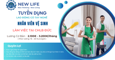 Nhân viên vệ sinh - Tuyển dụng ngành nhân viên vệ sinh - Việc làm ở Đức