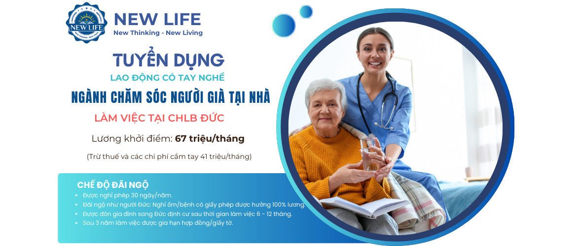 Tuyển dung việc làm ở đức - Việc làm ở đức - tuyển dụng Ngành chăm sóc người già tại nhà