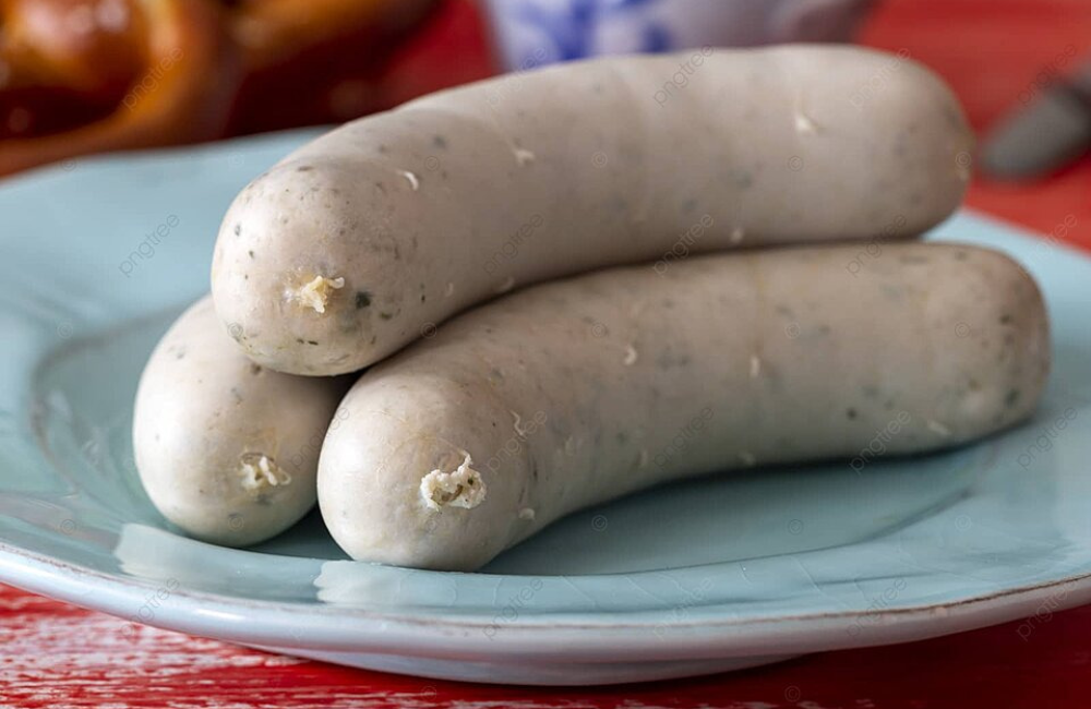 Xúc xích Weisswurst loại xúc xích trắng trong ẩm thực Đức